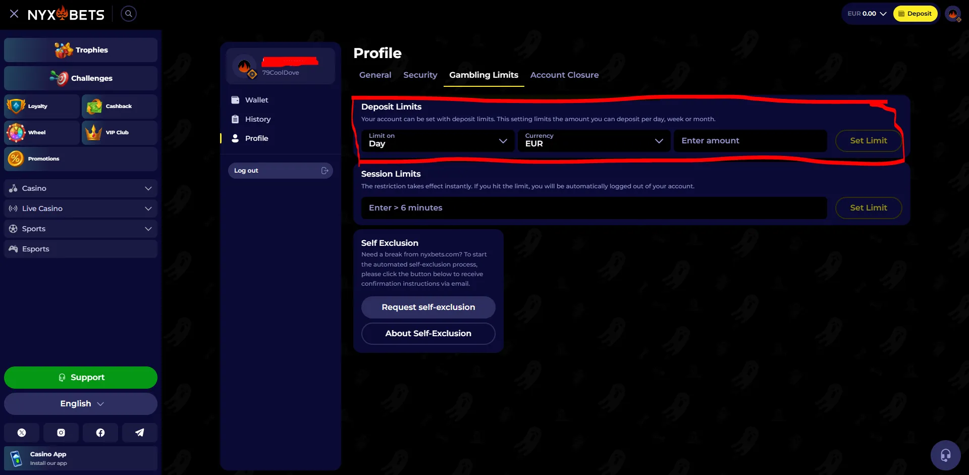 speellimieten instellen 3