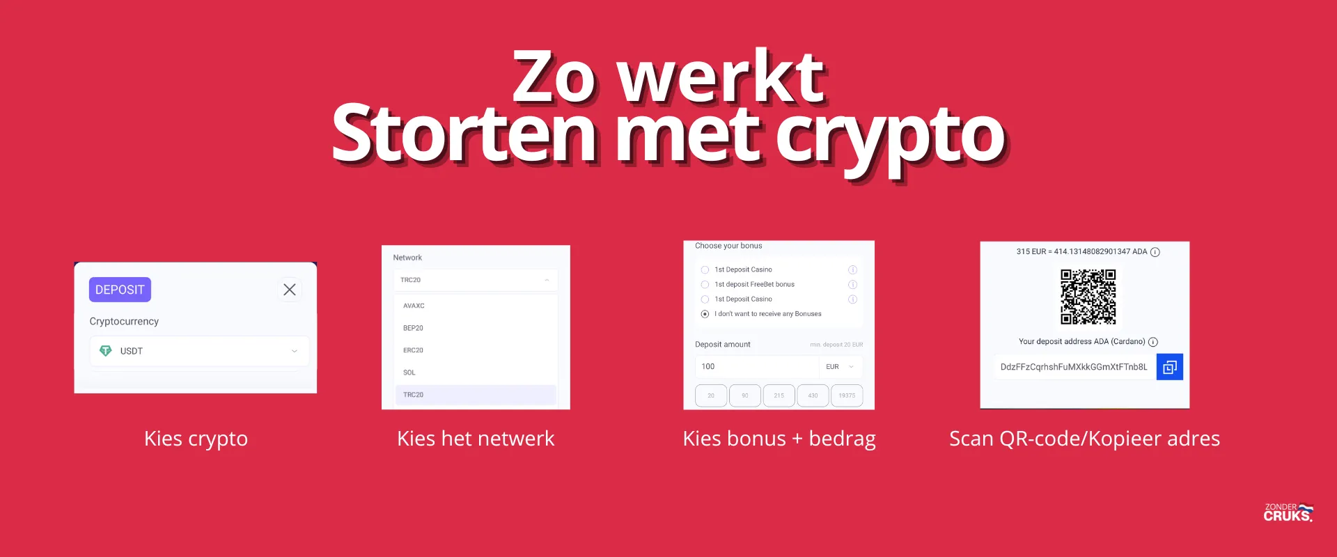 storten met crypto