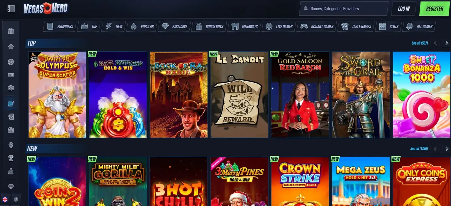 vegashero casino banner 2